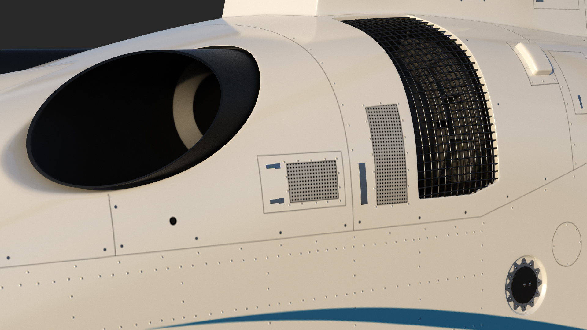 3D Agusta AW109S Grand Blue Rigged