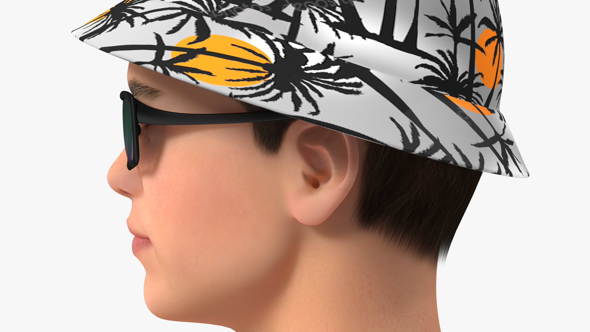 3D Young Teenage Male Head model
