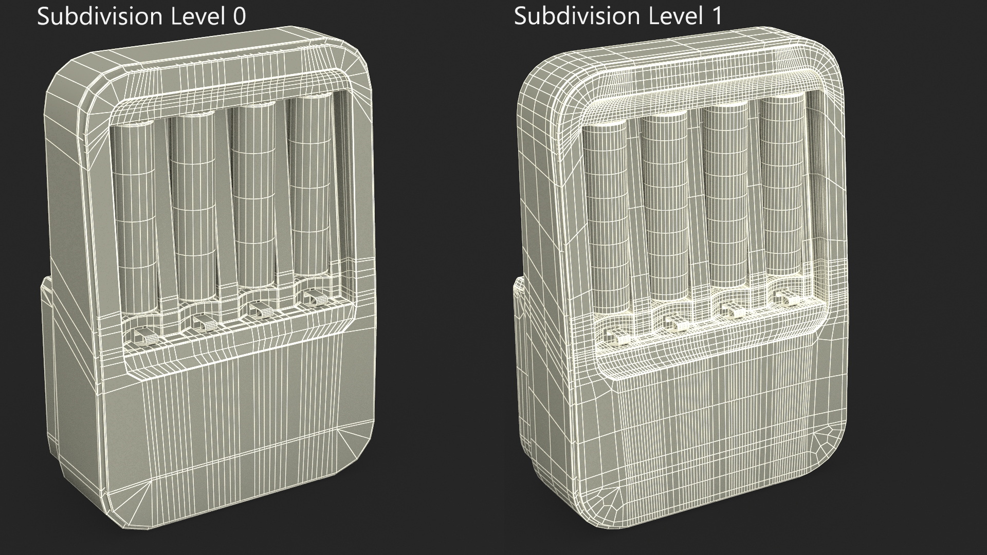 3D model GP PowerBank Charger with Batteries