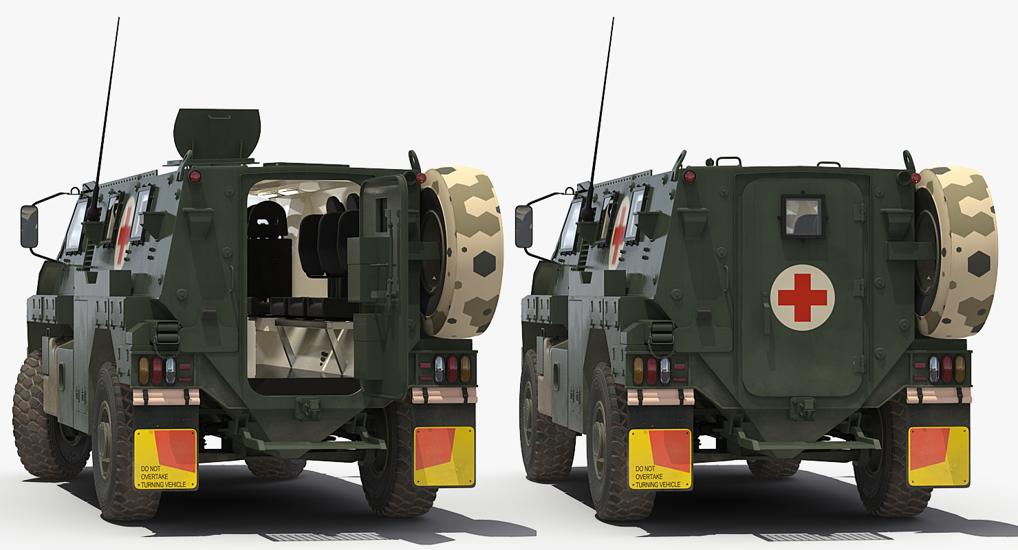 Medic Bushmaster MR6 Rigged 3D