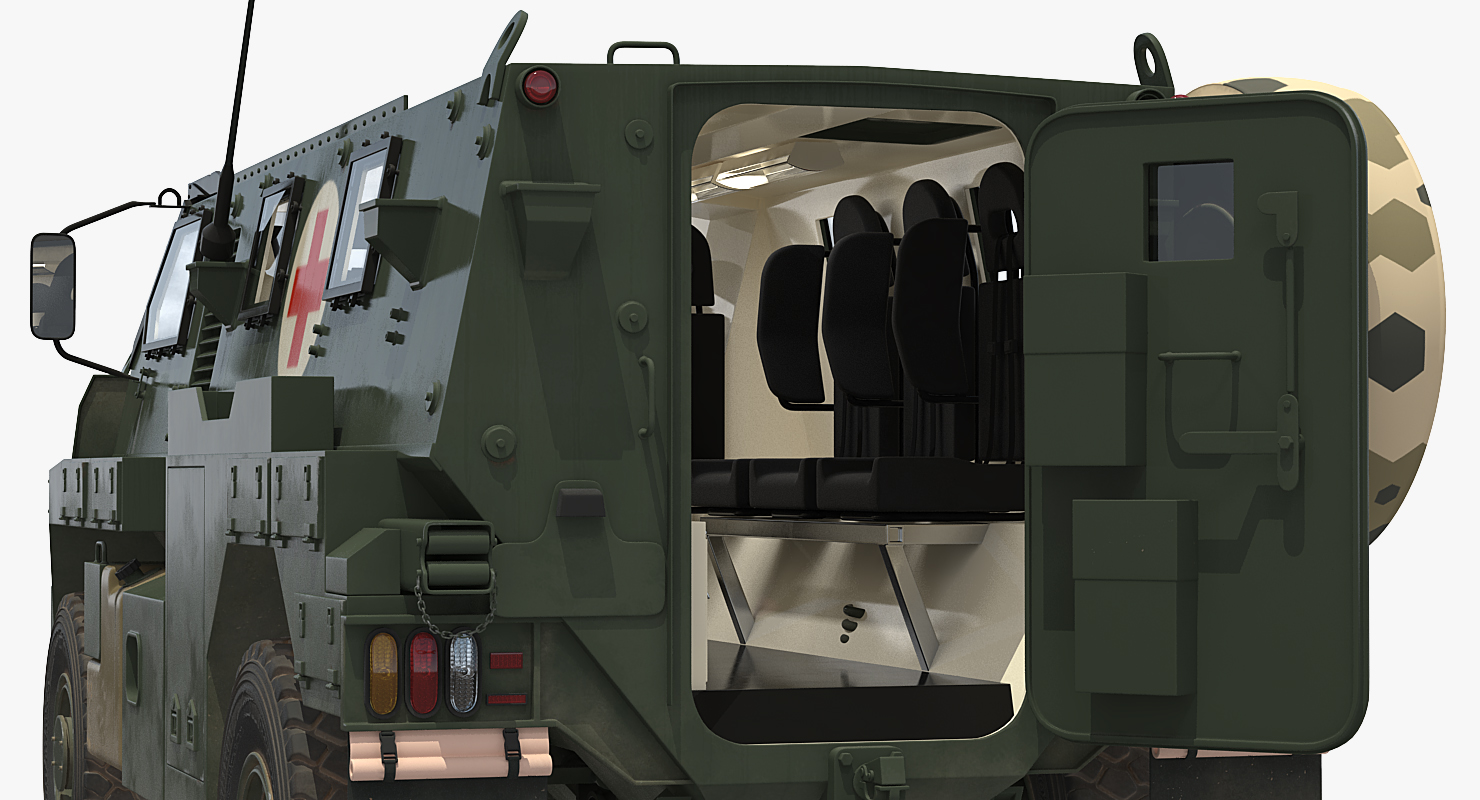 Medic Bushmaster MR6 Rigged 3D