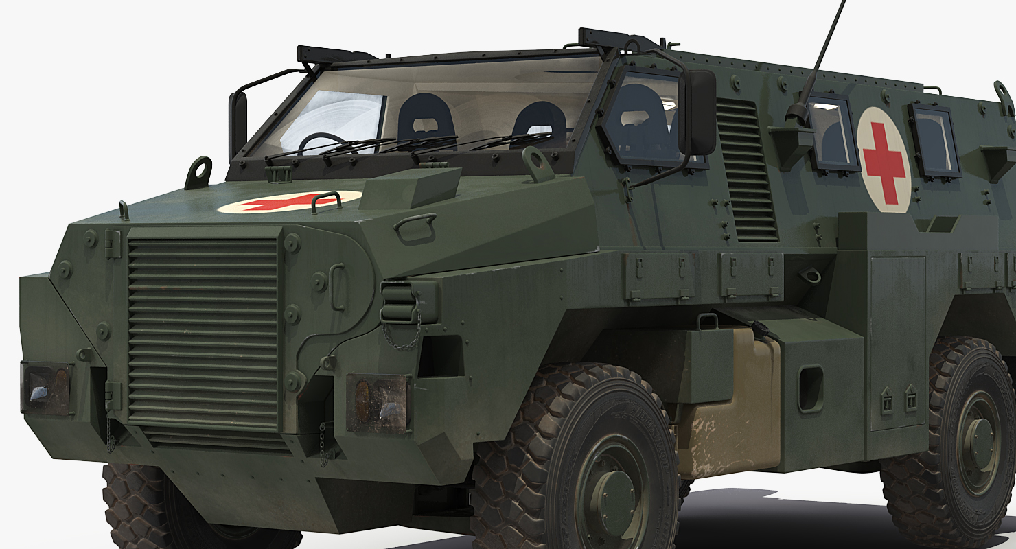 Medic Bushmaster MR6 Rigged 3D