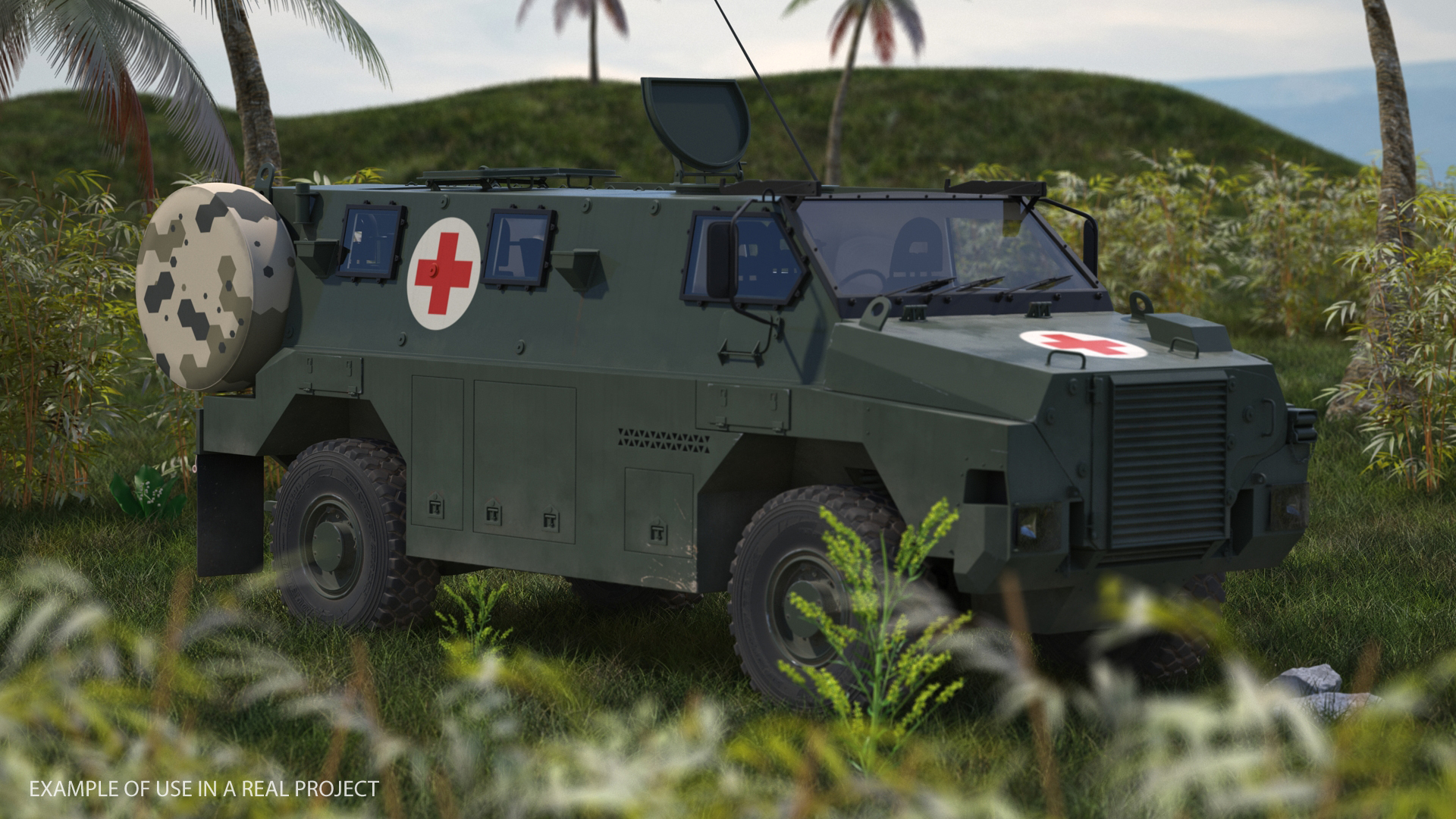 Medic Bushmaster MR6 Rigged 3D