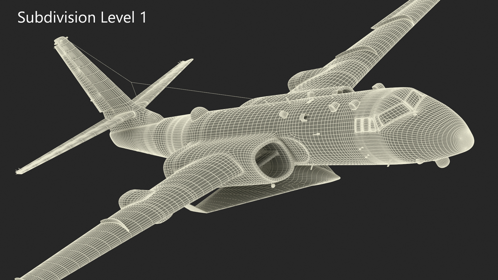 Xian H-6 China Strategic Bomber with Reconnaissance Drone Rigged 3D model
