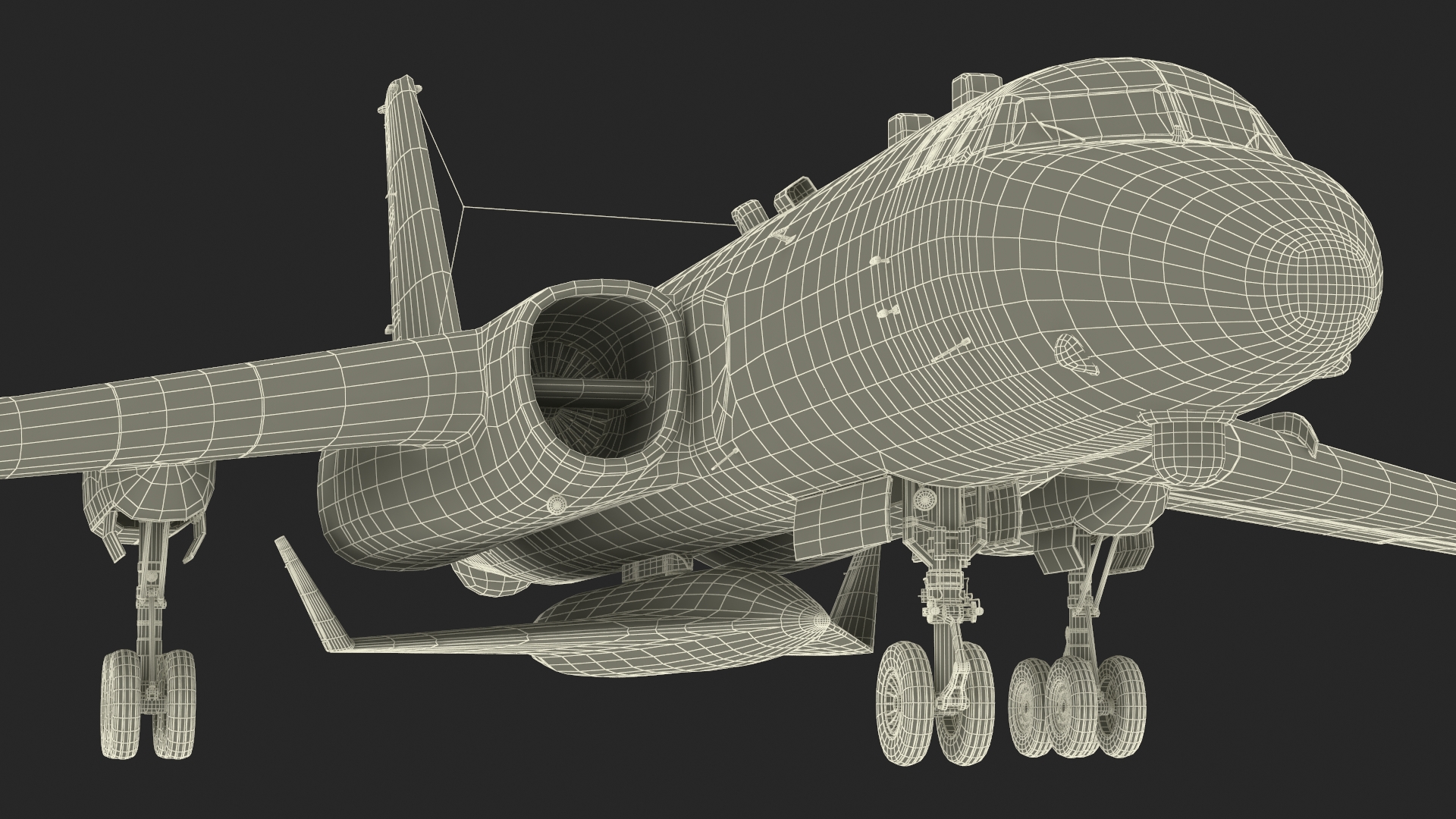 Xian H-6 China Strategic Bomber with Reconnaissance Drone Rigged 3D model