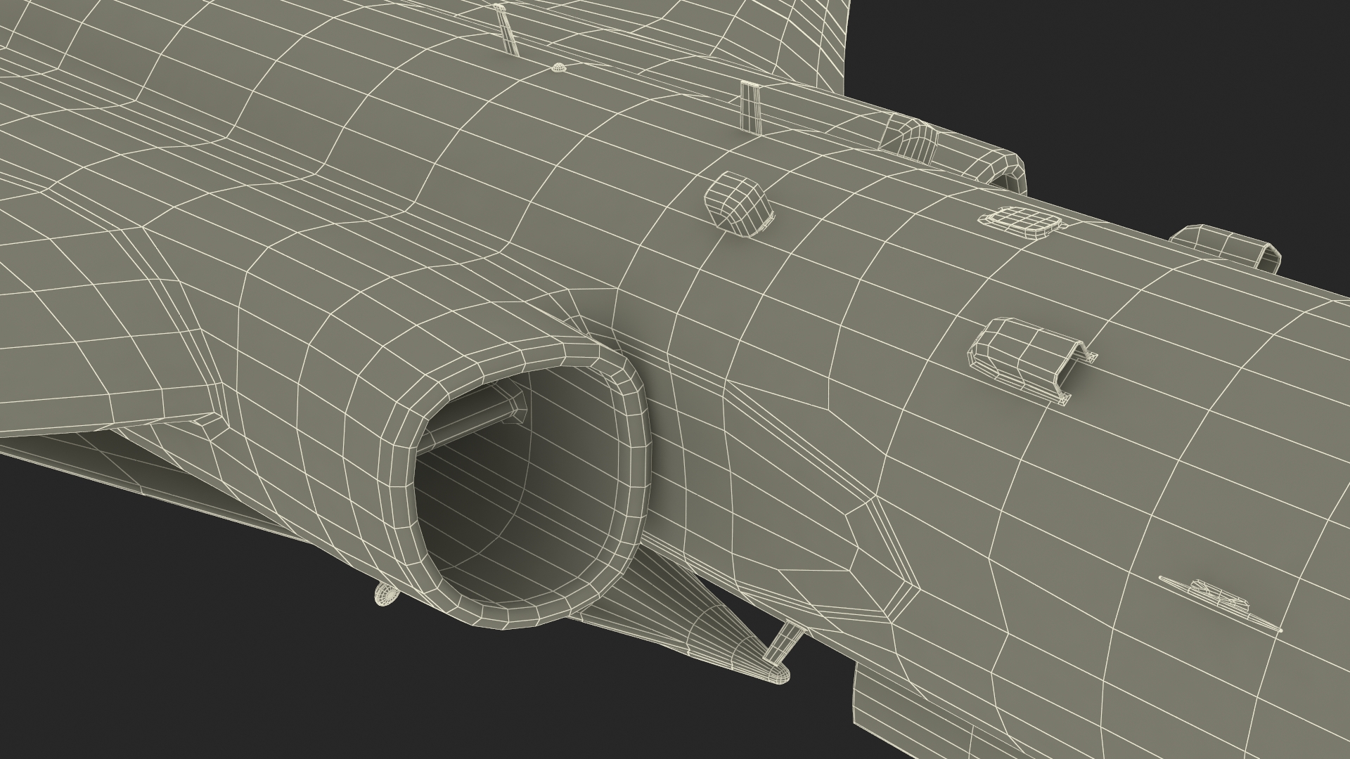 Xian H-6 China Strategic Bomber with Reconnaissance Drone Rigged 3D model