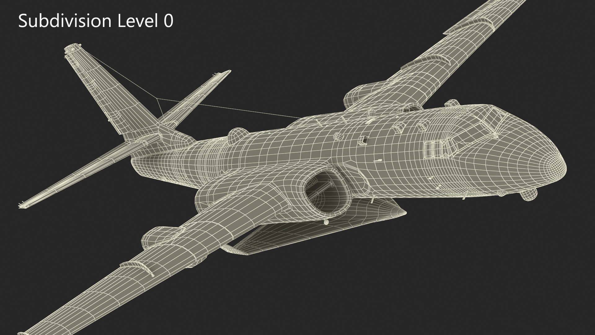 Xian H-6 China Strategic Bomber with Reconnaissance Drone Rigged 3D model