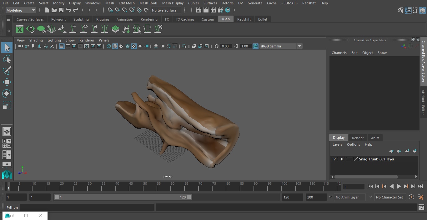 3D model Snag Trunk