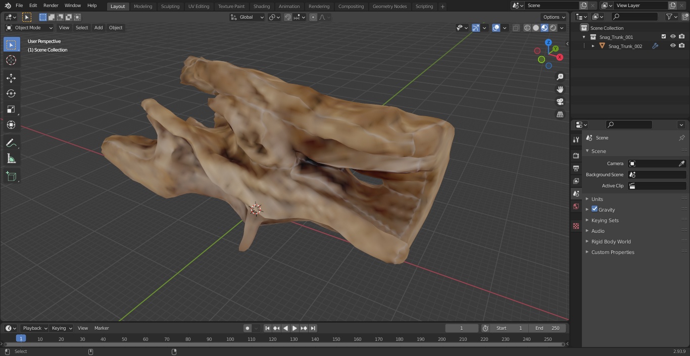 3D model Snag Trunk