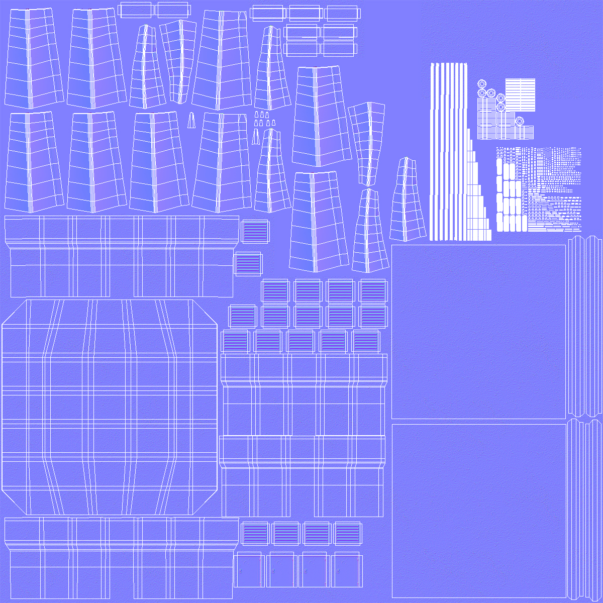 International Finance Centre Hong Kong Night 3D model