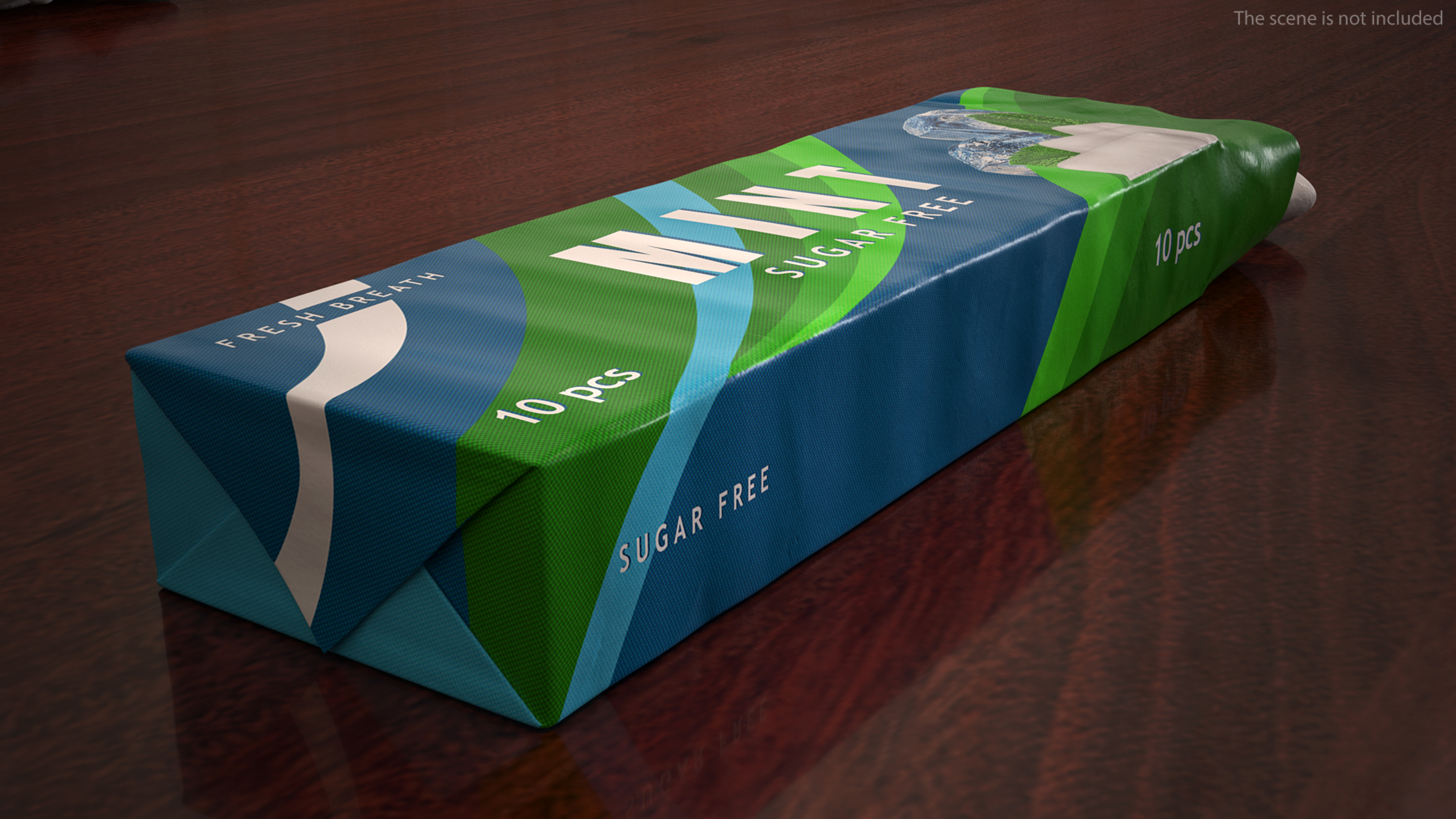 3D model Chewing Gum Pack Open with Pad