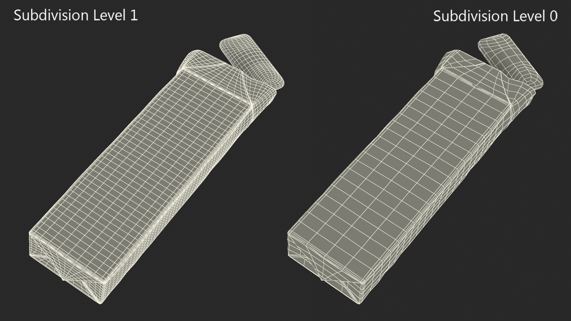 3D model Chewing Gum Pack Open with Pad