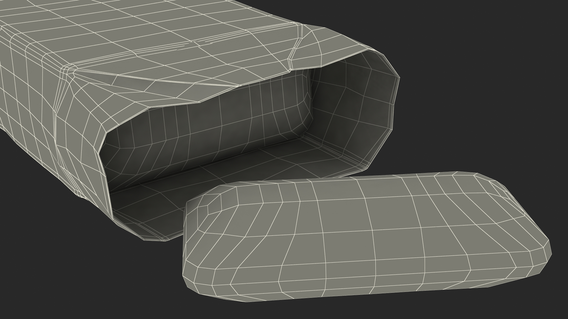 3D model Chewing Gum Pack Open with Pad