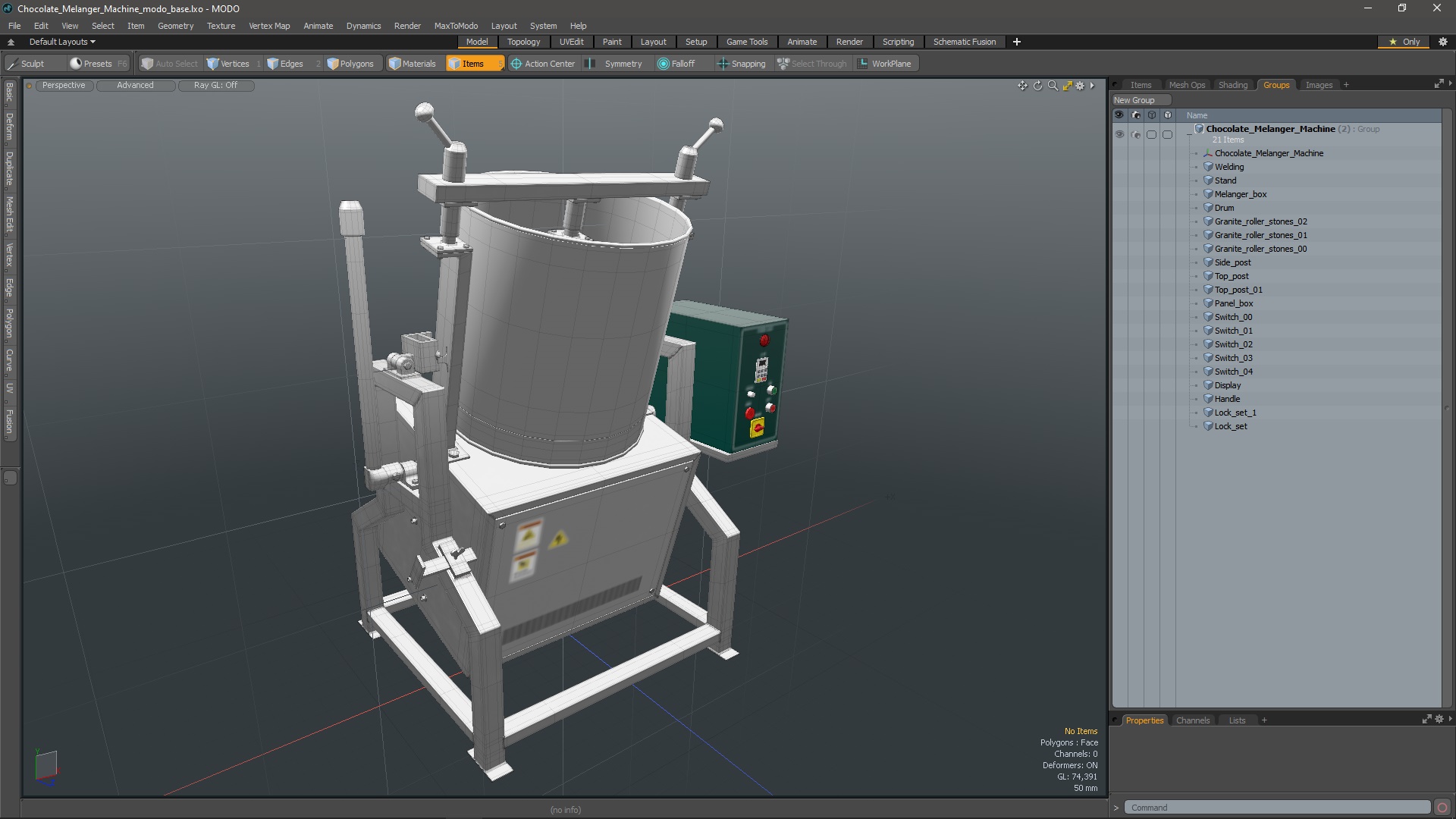 3D Chocolate Melanger Machine