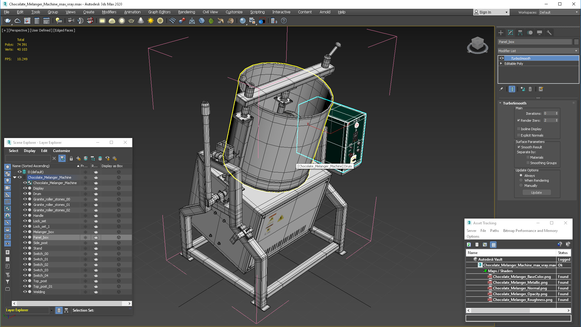 3D Chocolate Melanger Machine