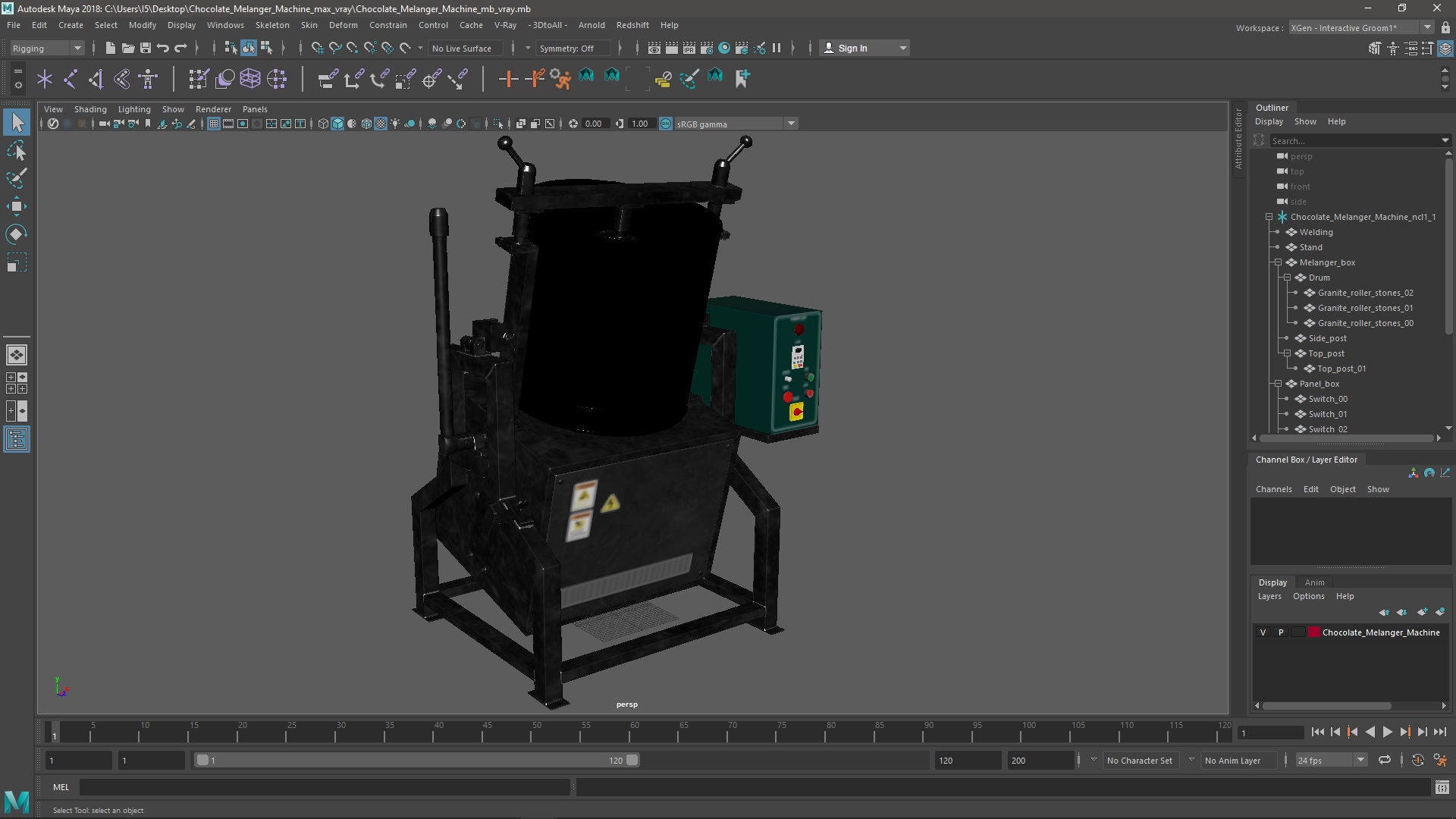 3D Chocolate Melanger Machine