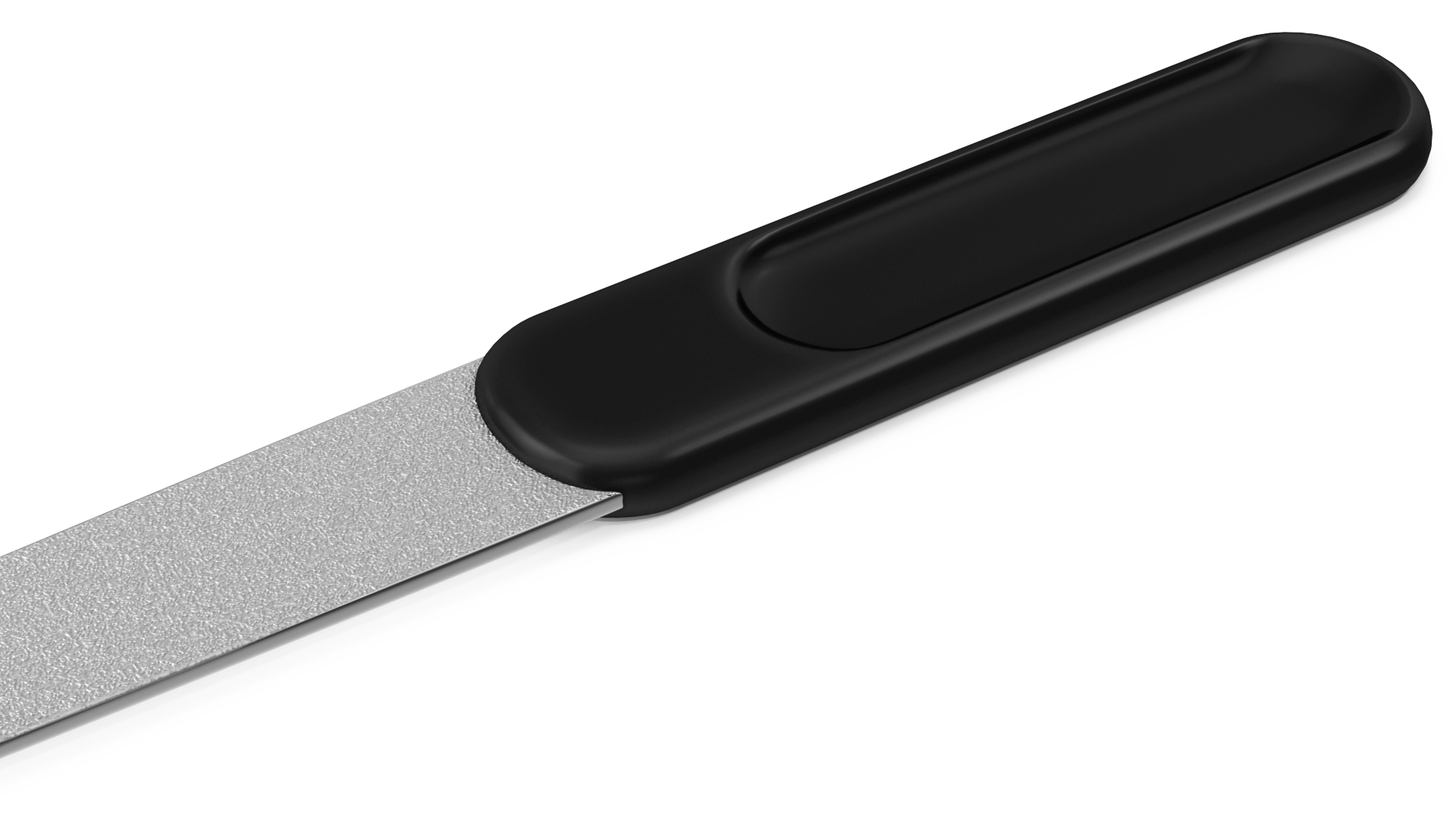 3D Metallic Nail File with Black Handle