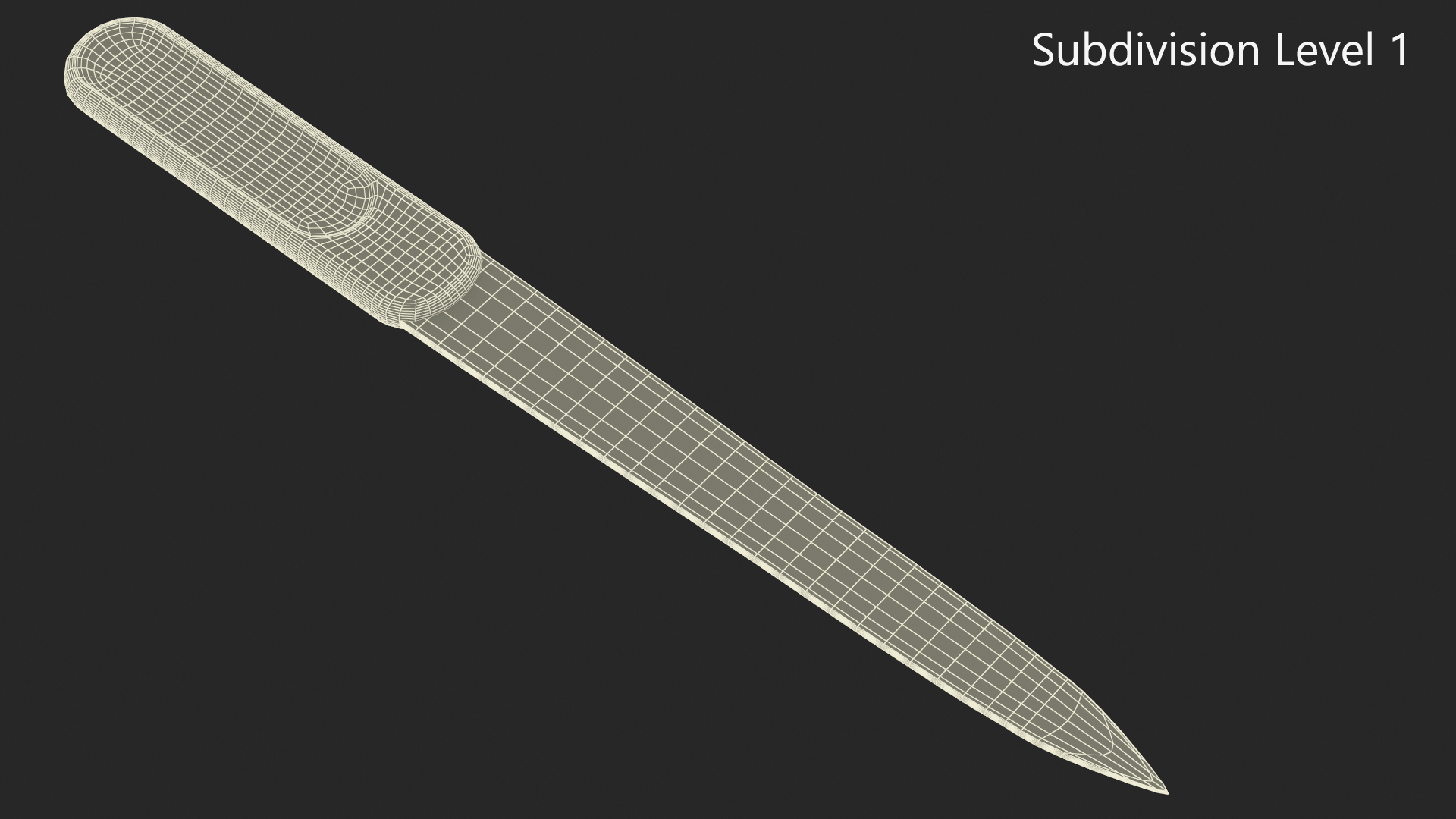 3D Metallic Nail File with Black Handle