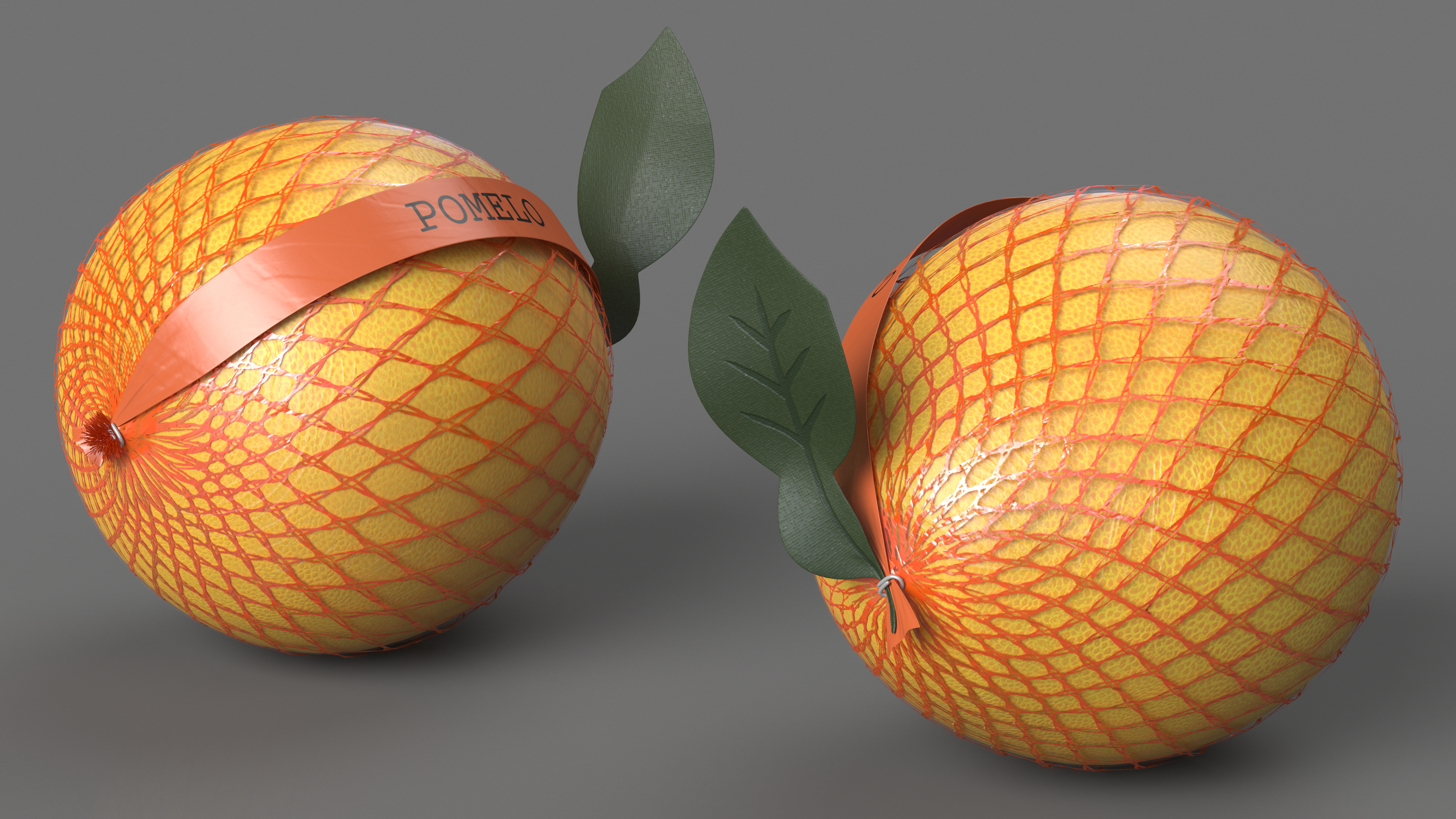 3D model Orange Pomelo Package Fur