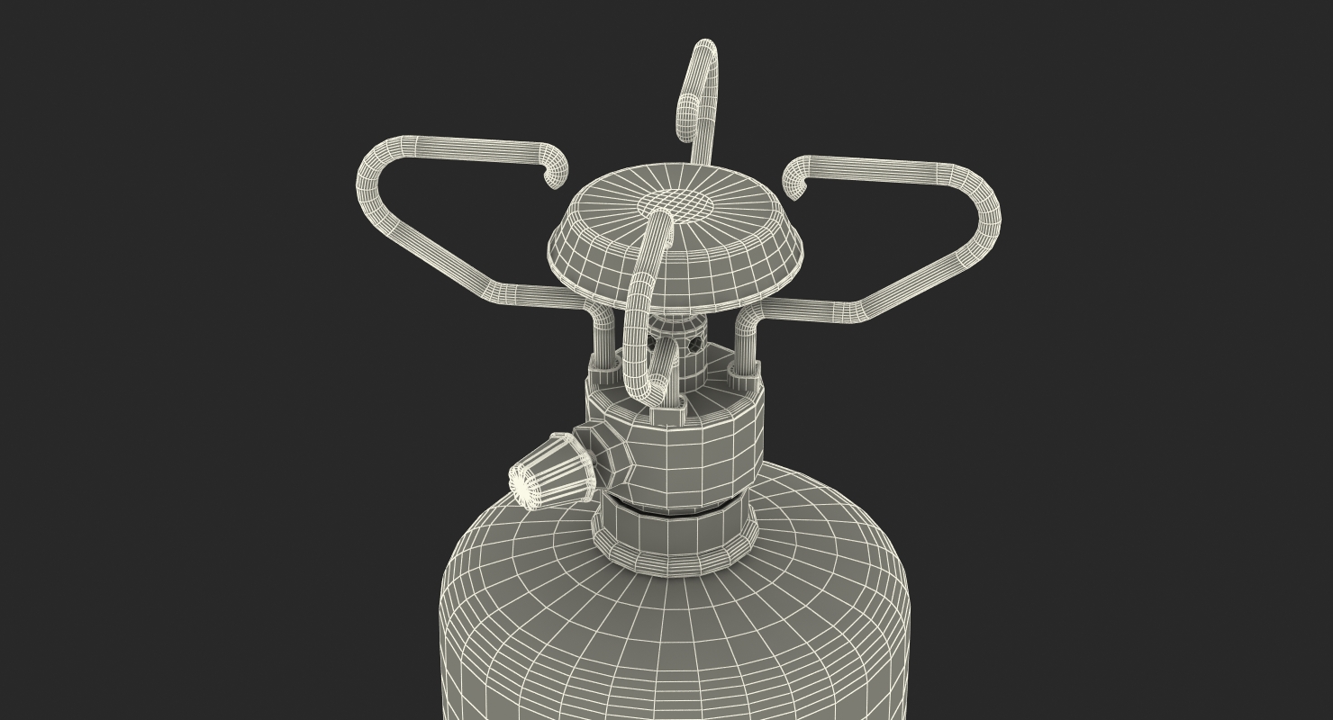 3D Gas Cylinder with Camping Stove