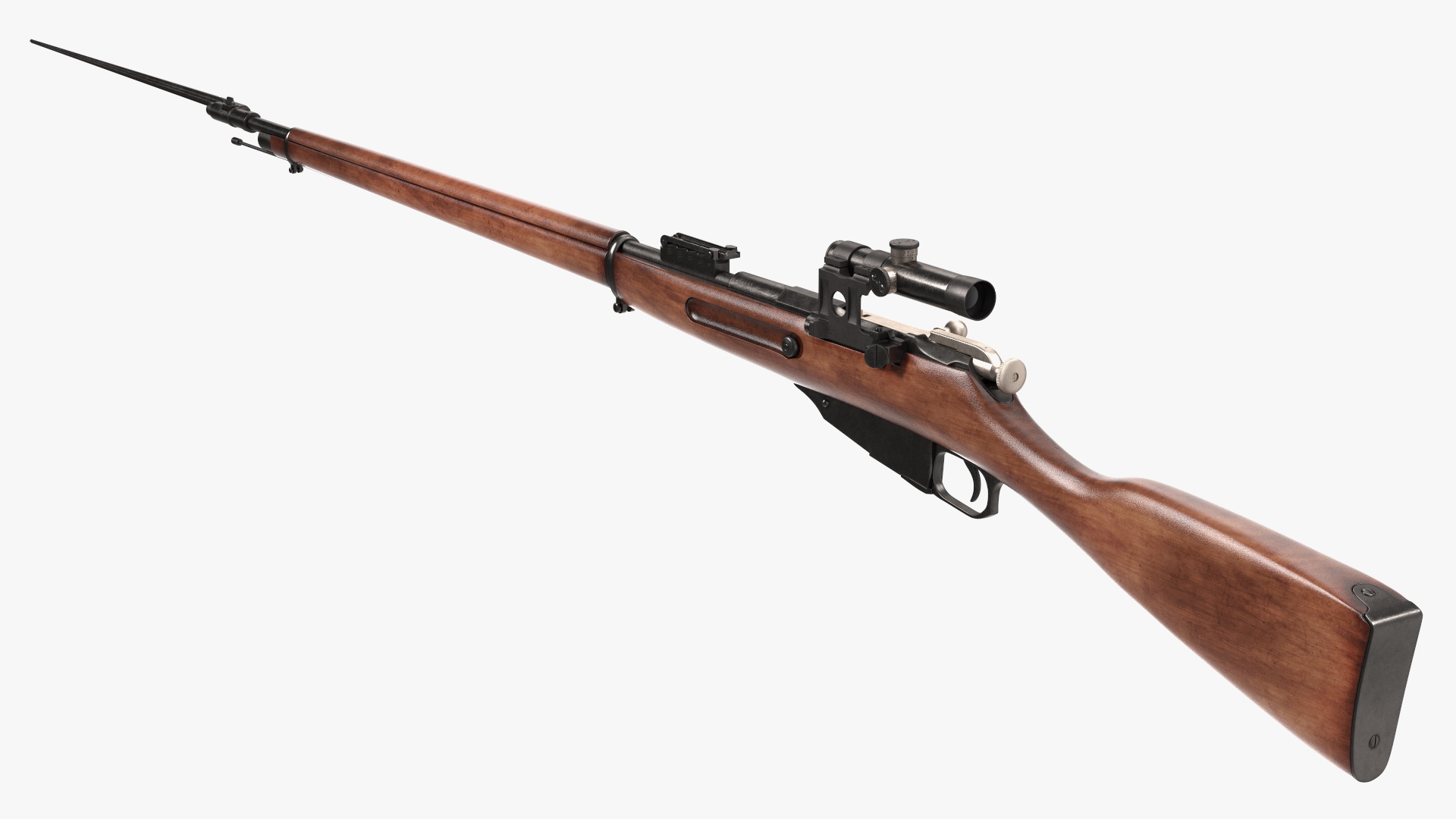 3D Mosin Nagant M1891 with Bayonet and Scope