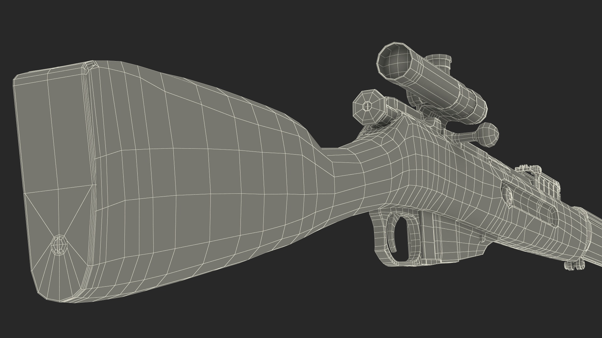 3D Mosin Nagant M1891 with Bayonet and Scope