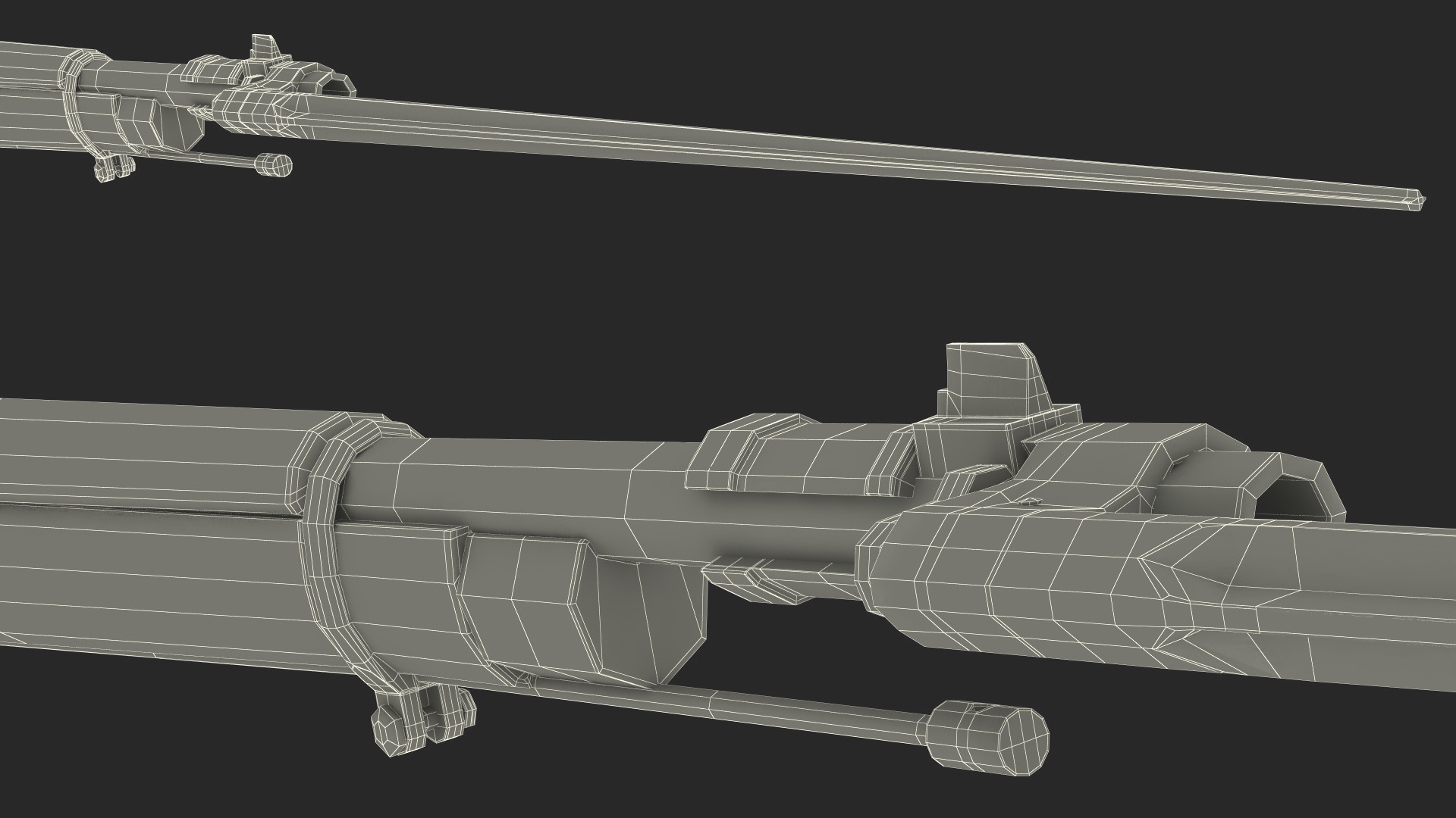 3D Mosin Nagant M1891 with Bayonet and Scope