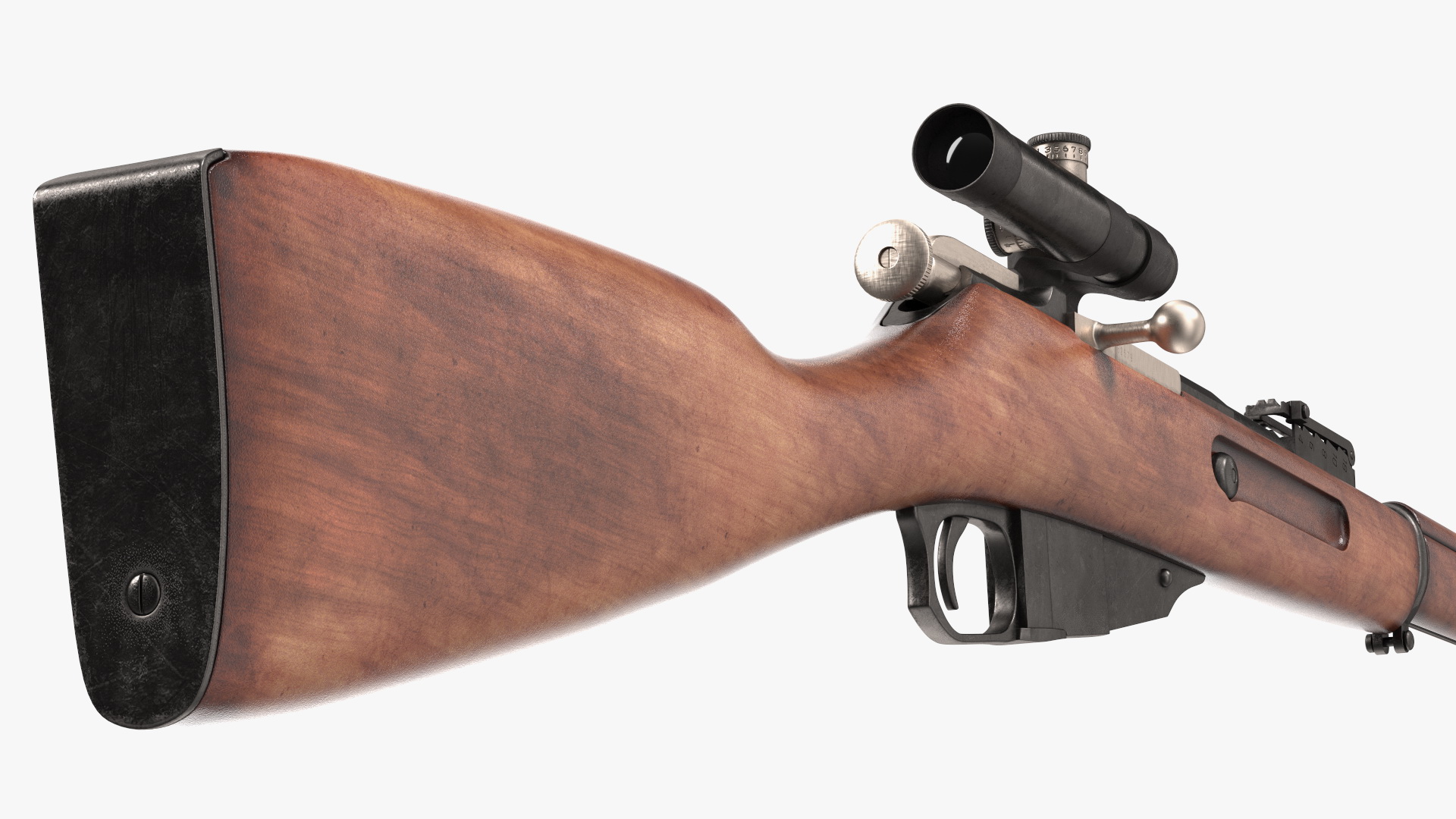 3D Mosin Nagant M1891 with Bayonet and Scope