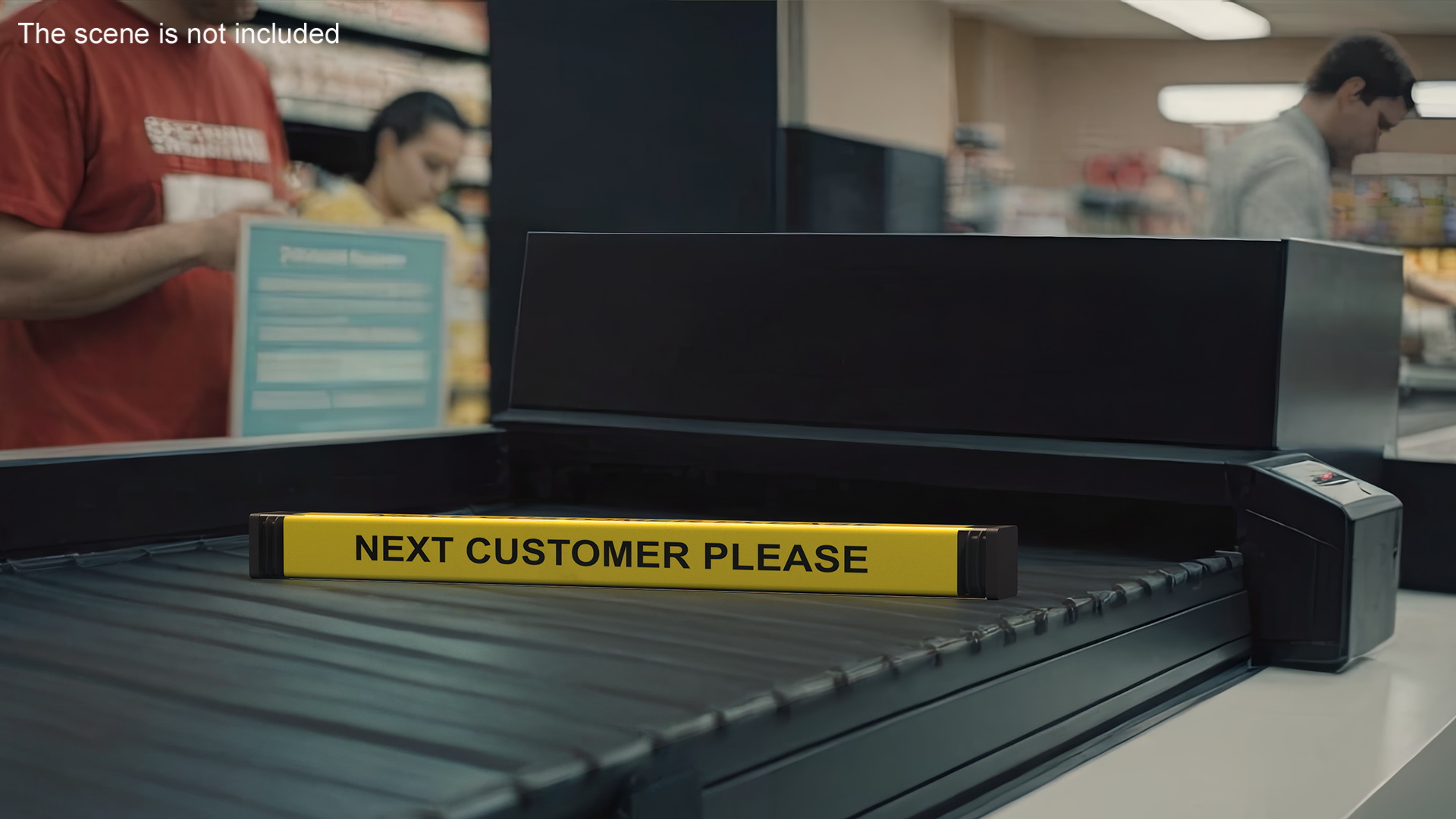 3D Retail Checkout Counter Divider