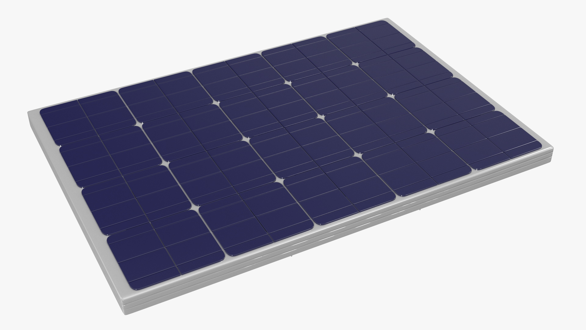 3D model Standing Seam Roof with Solar Panel