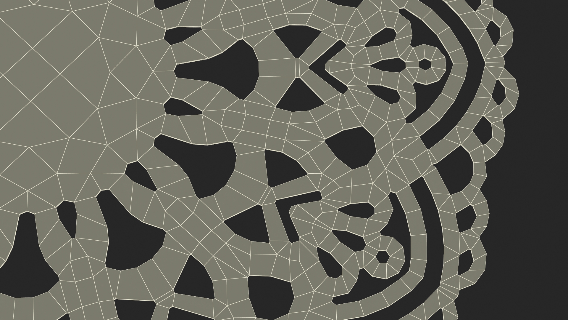 3D Lace Paper Doilie White model