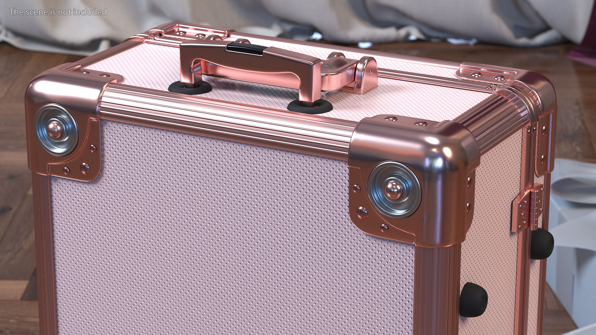 3D Professional Makeup Artist Trolley Closed Pink