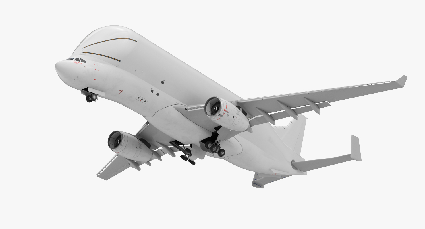 3D Large Transport Aircraft Rigged