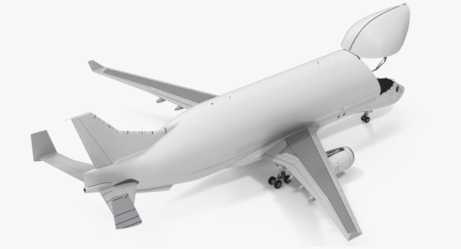 3D Large Transport Aircraft Rigged