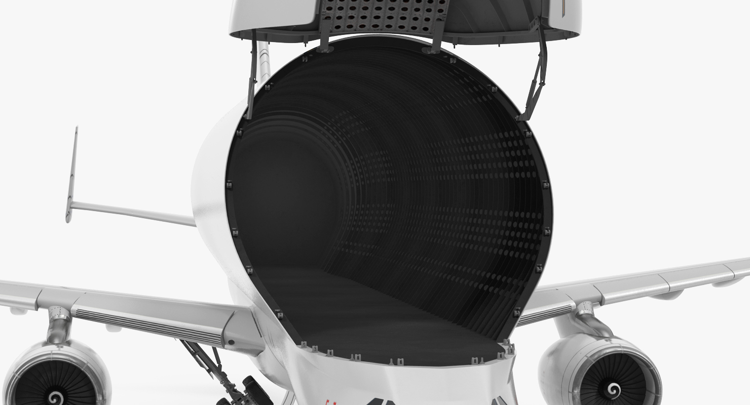 3D Large Transport Aircraft Rigged