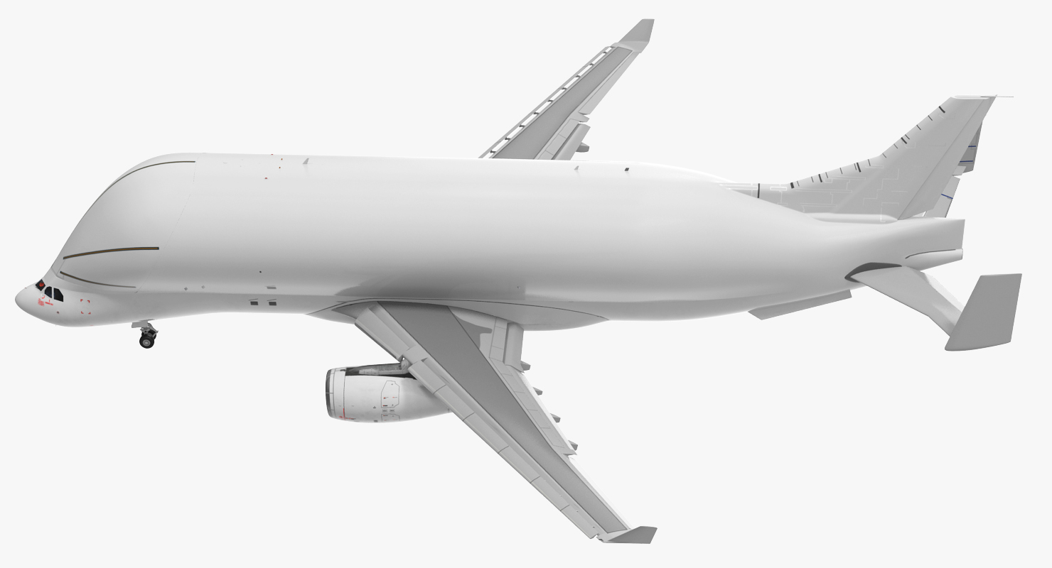 3D Large Transport Aircraft Rigged