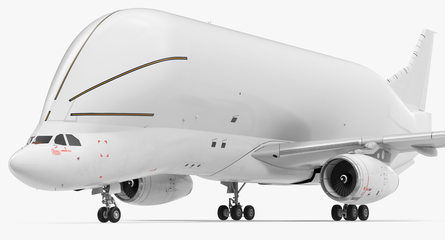 3D Large Transport Aircraft Rigged
