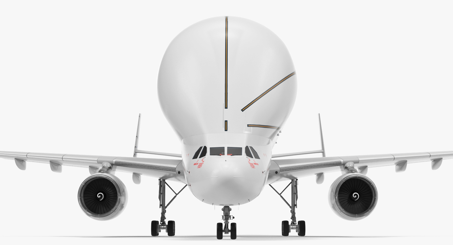 3D Large Transport Aircraft Rigged