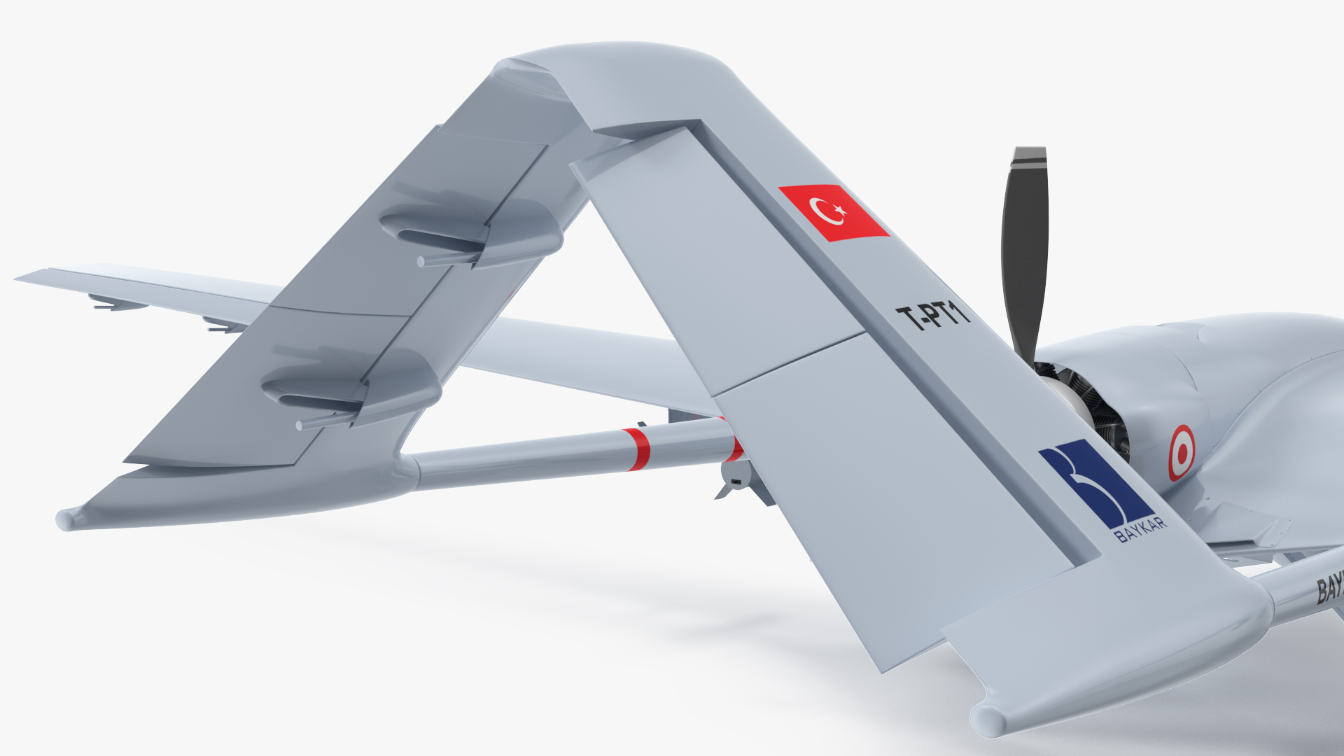 3D Bayraktar TB2 Turkish Armed Forces Rigged