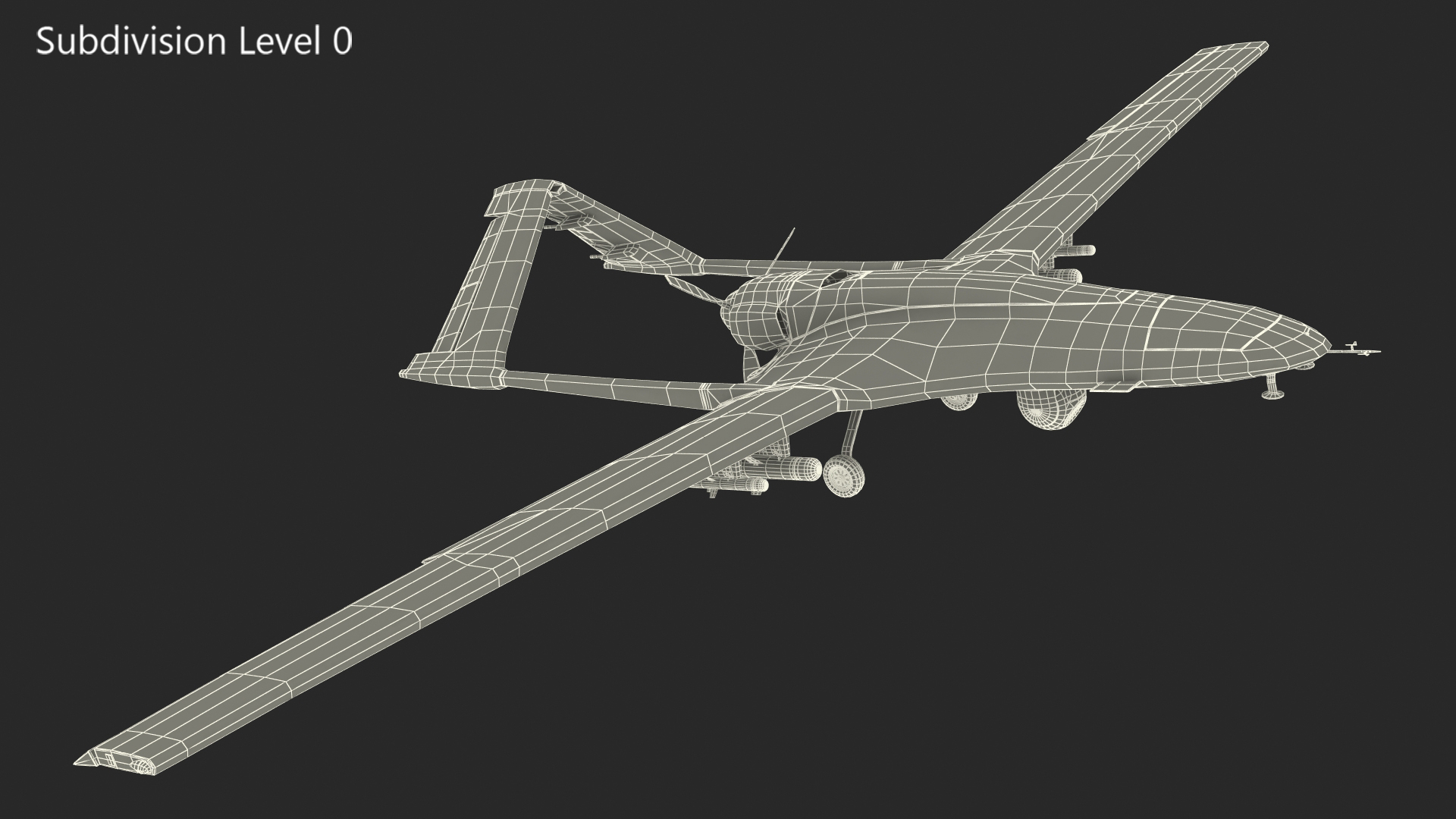 3D Bayraktar TB2 Turkish Armed Forces Rigged
