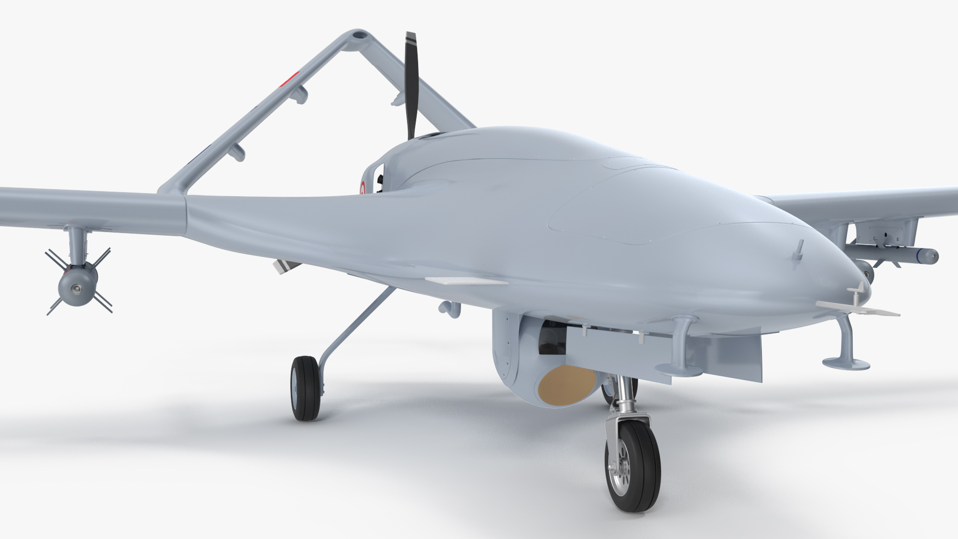 3D Bayraktar TB2 Turkish Armed Forces Rigged