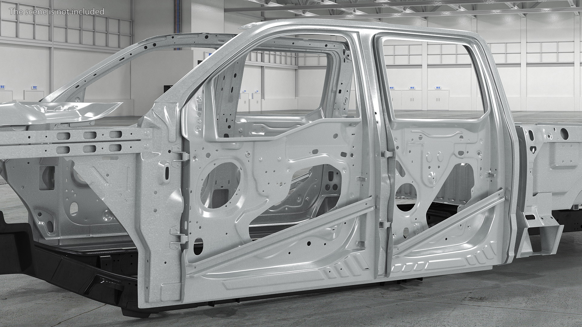 3D Disassembled Pickup Truck Doors
