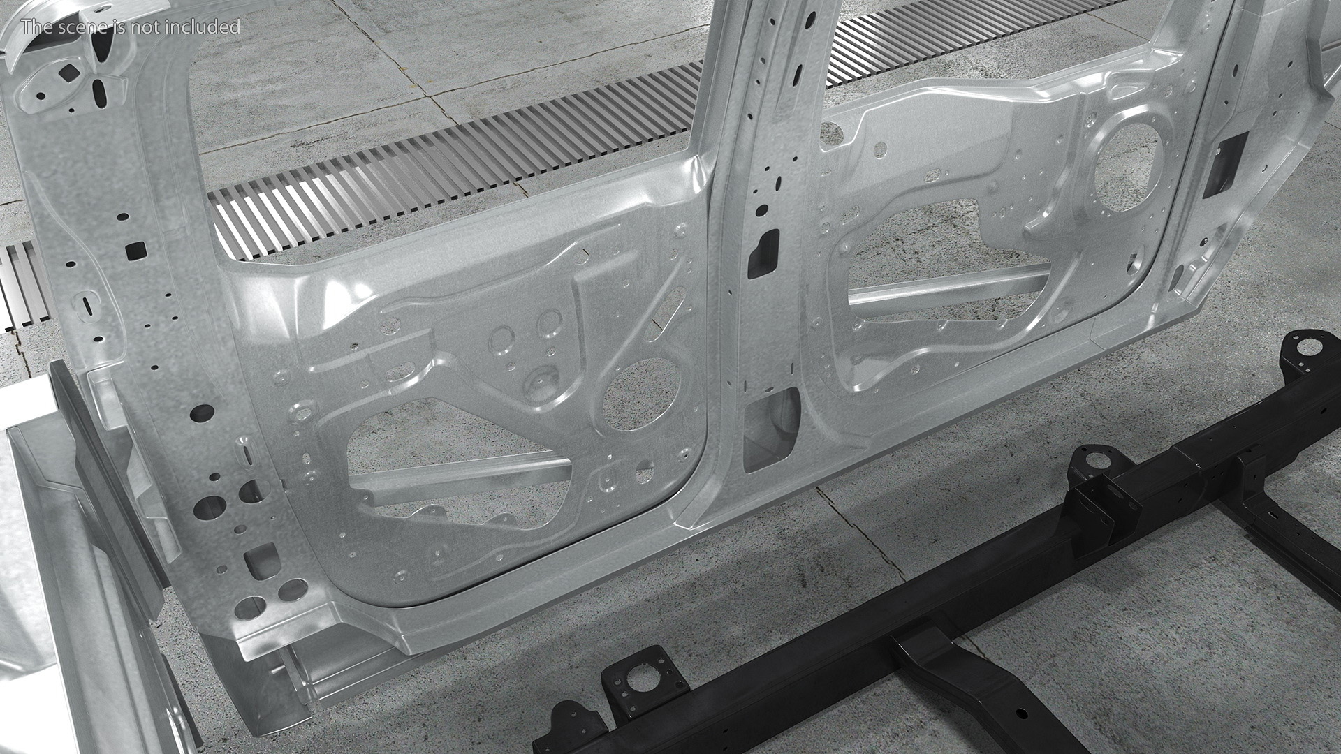 3D Disassembled Pickup Truck Doors
