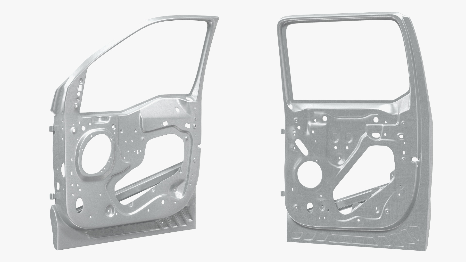3D Disassembled Pickup Truck Doors