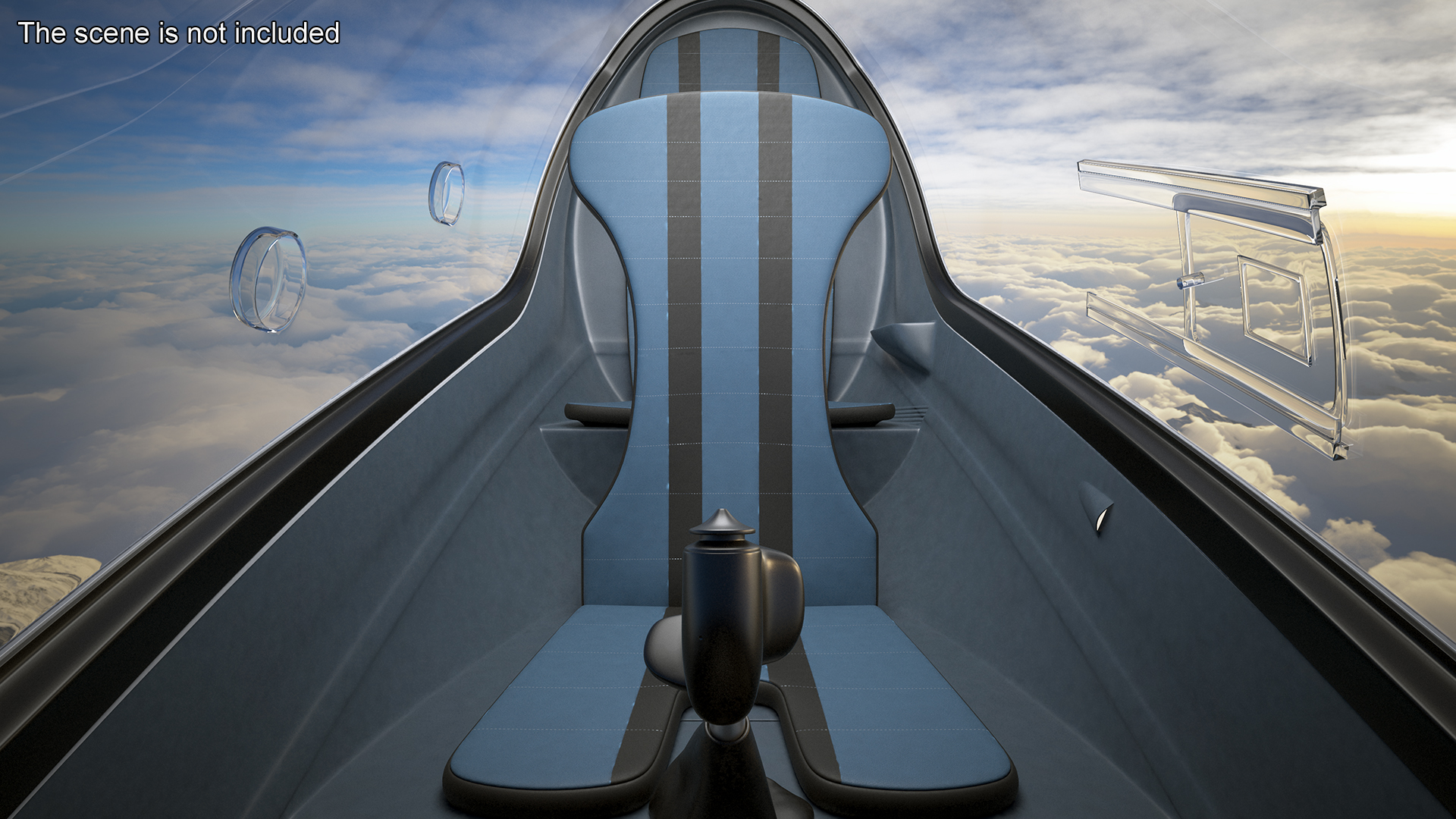 3D model Gyroplane Autogyro White Simple Interior