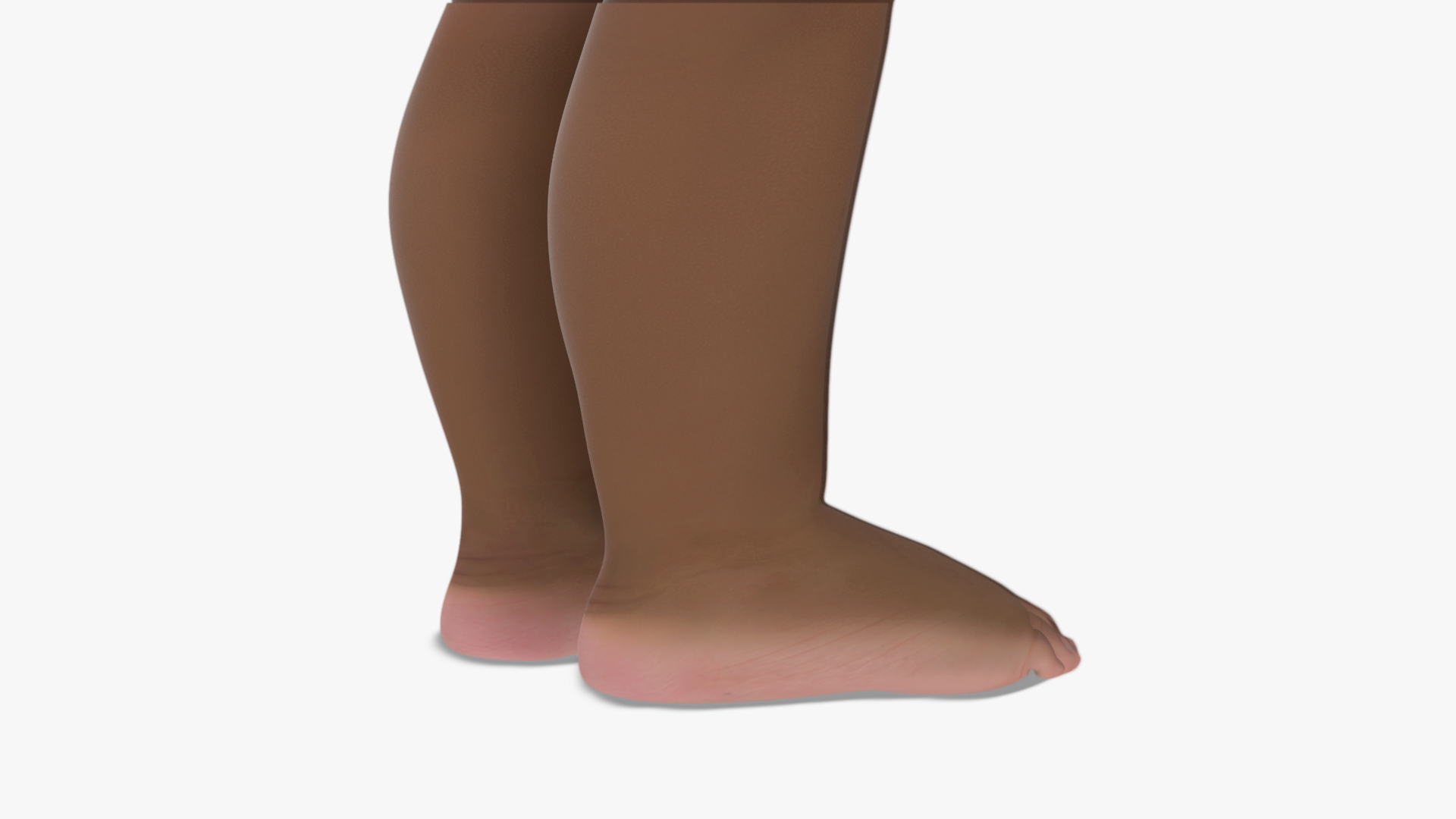 Black Toddler Boy Light Skin in Bodysuit Standing 3D model