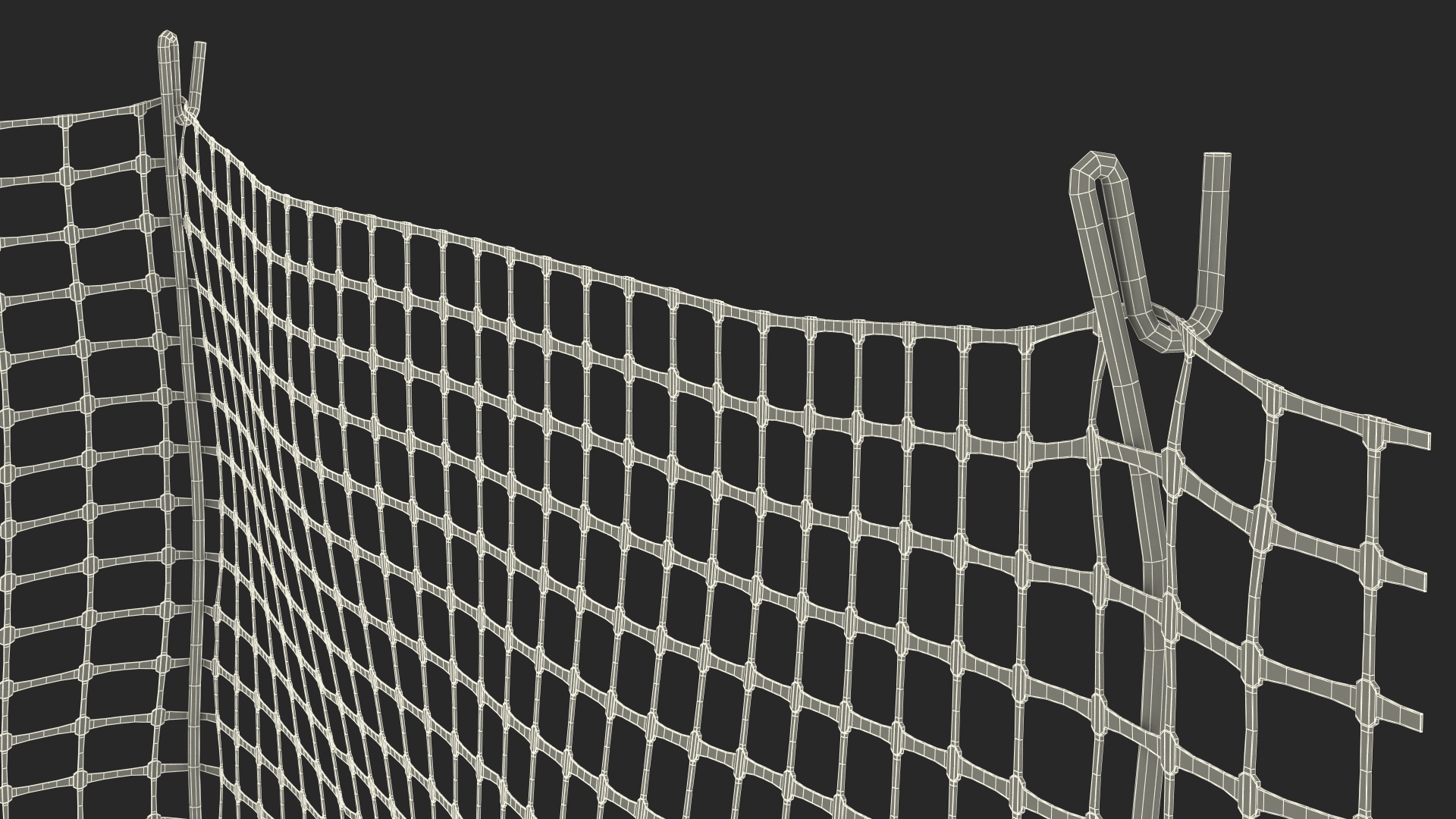 Mesh Fence Set 3D model
