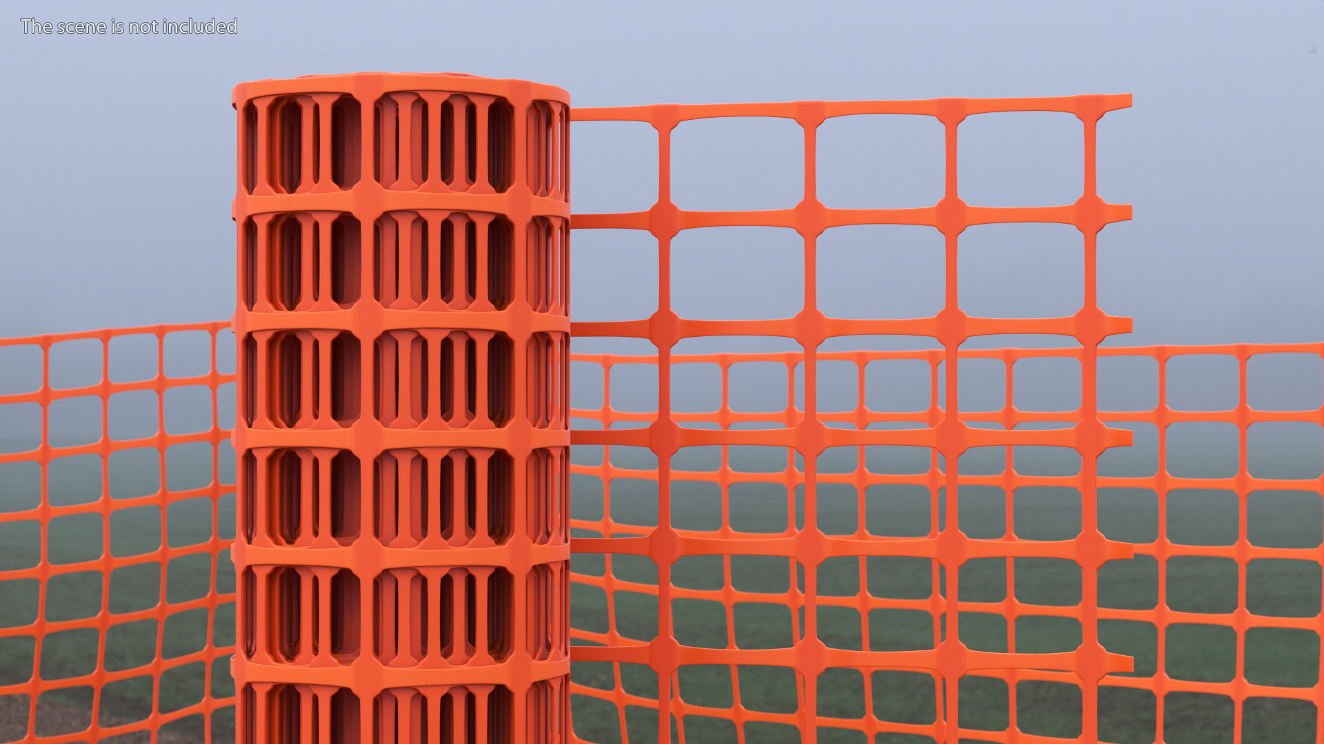 Mesh Fence Set 3D model