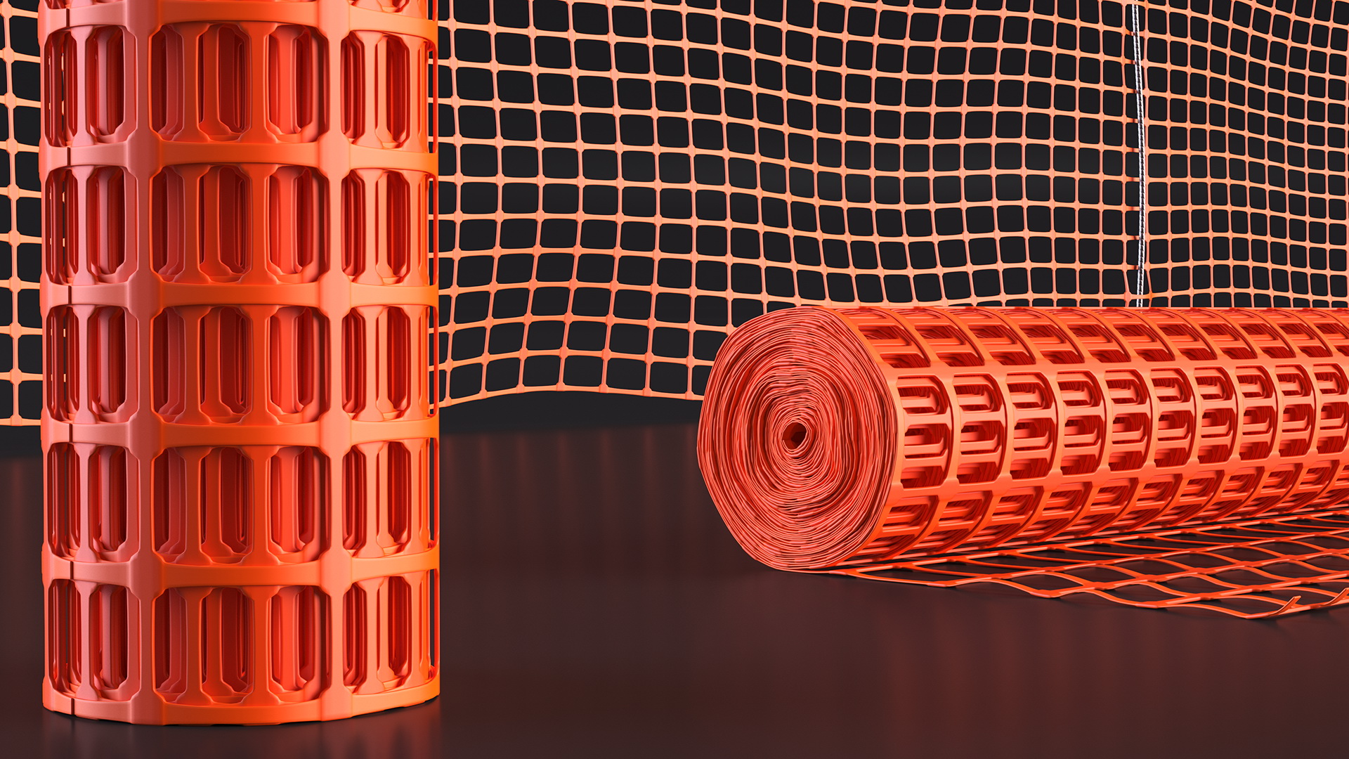 Mesh Fence Set 3D model