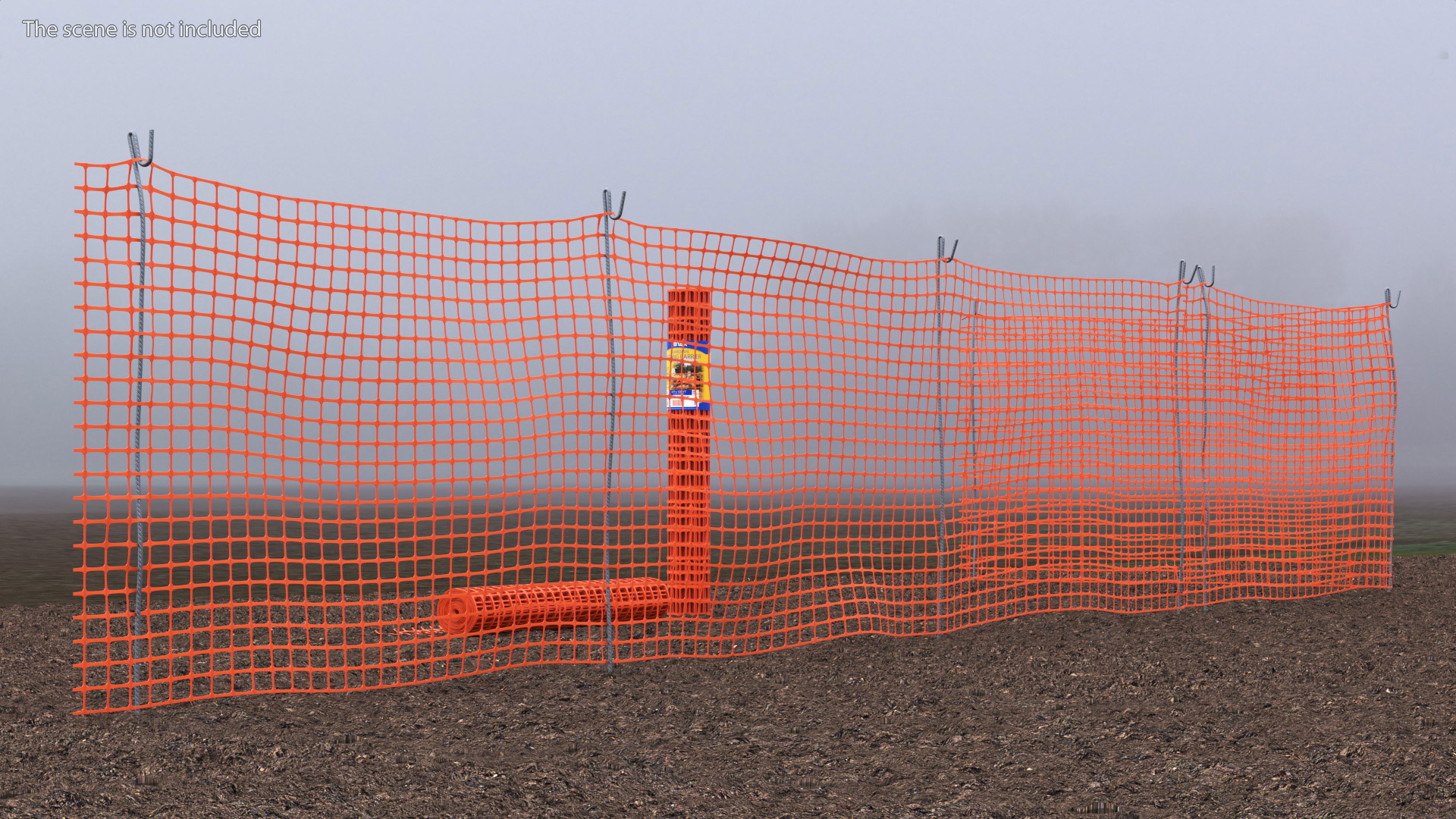 Mesh Fence Set 3D model